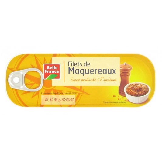 FILET MAQUEREAUX MOUTARDE 169G BELLE FRANCE