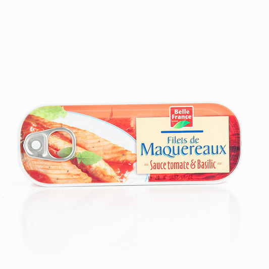 Filets de maquereaux sauce tomate et basilic 169G BELLE FRANCE