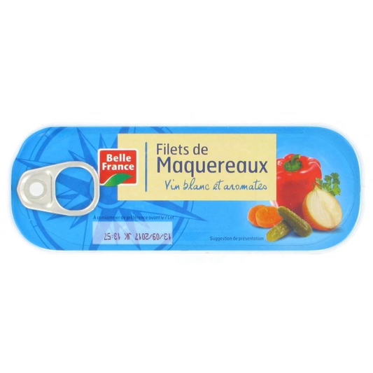 Filets de Maquereaux au Vin Blanc et aromates Belle France 176 g