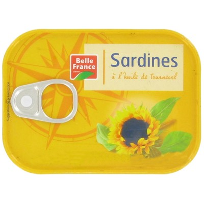 Sardines à l'huile de tournesol Belle France 135 g