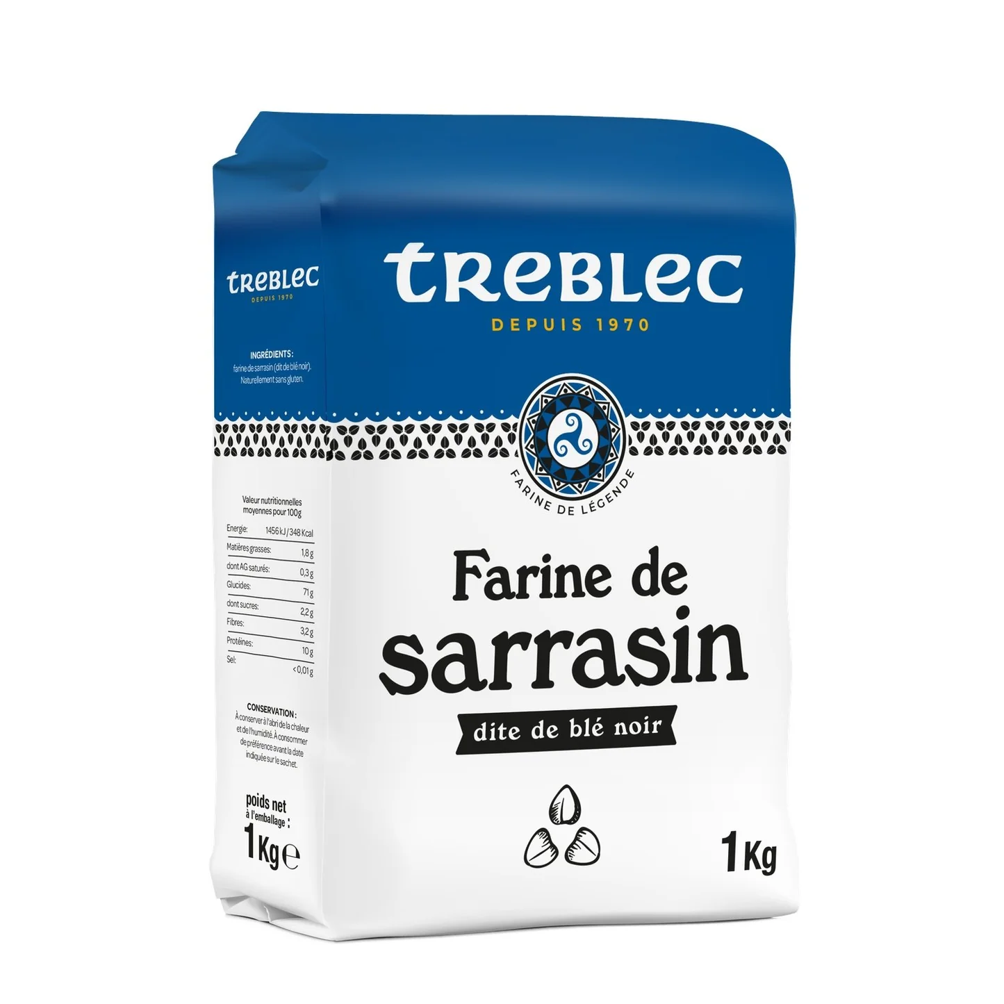 Tréblec Farine de sarrasin dit blé noir 1kg