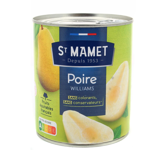 Saint-Mamet Poire Williams au Sirop 850g