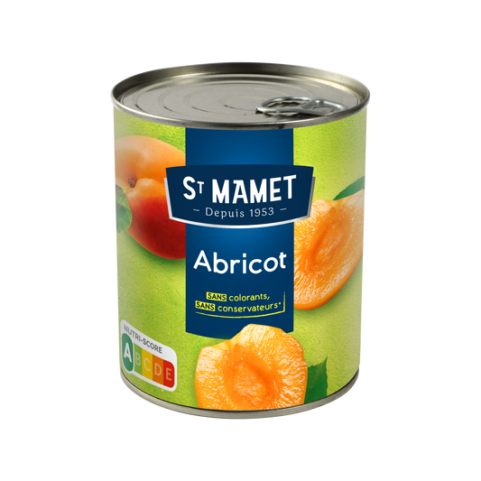 Saint-Mamet Abricot sans colorants, sans conservateurs 820g