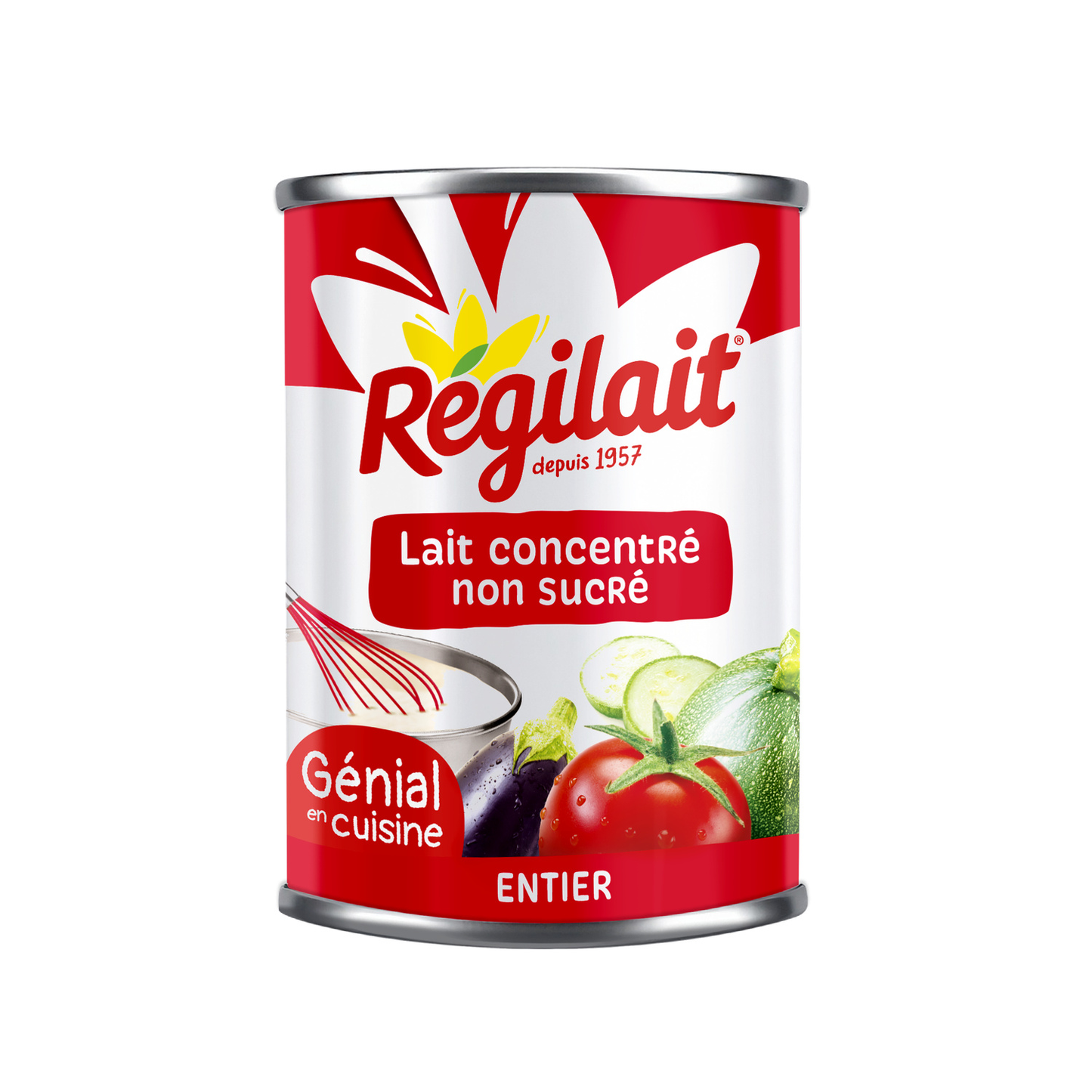 Lait Concentré Non Sucré Entier REGILAIT 410g