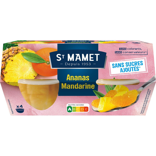 ST Mamet Ananas Mandarine 4x113g