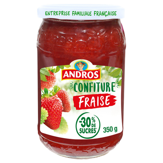 Confiture Fraise Allégée ANDROS 350g