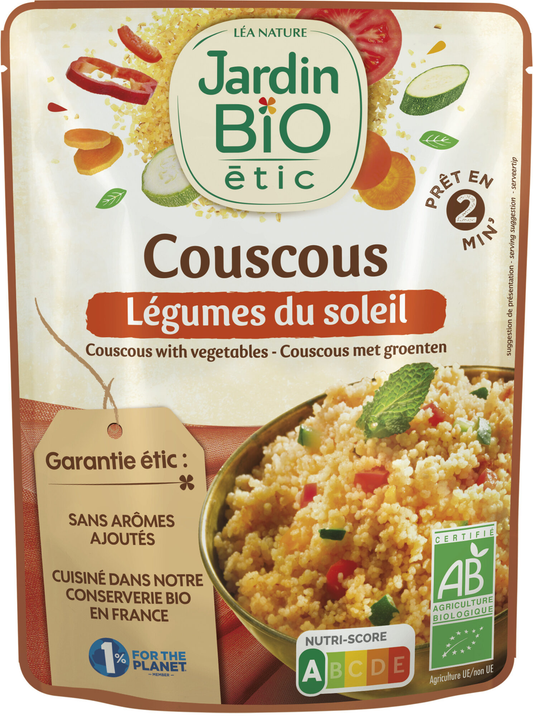 Couscous légumes du soleil Jardin bio 220 g