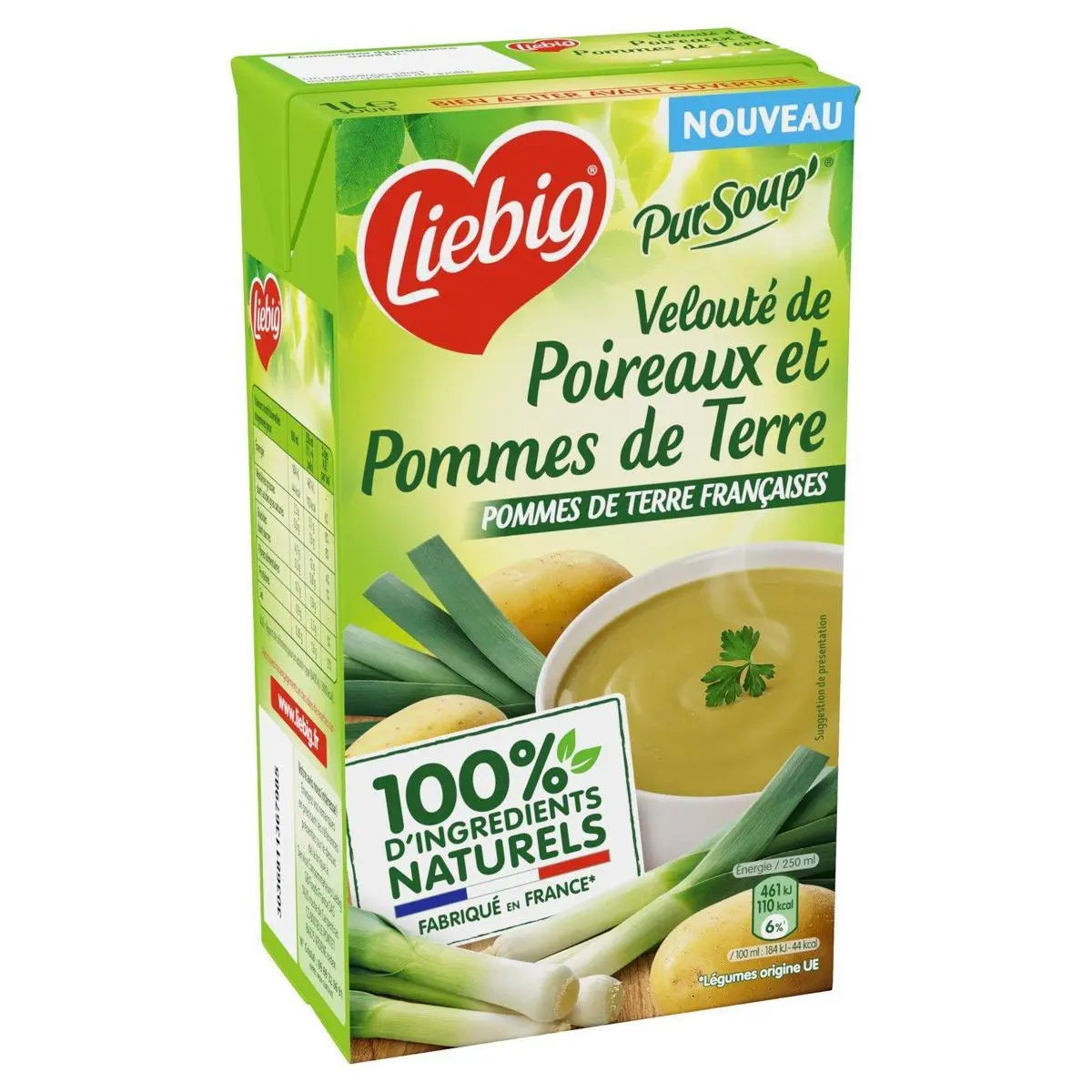 Liebig velouté de poireaux et pommes de terre 1L