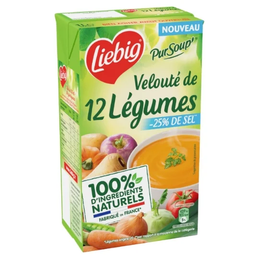 Liebig velouté de 12 légumes -25% de sel 1L