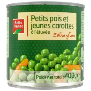 Petits pois et carottes Extra-fins Belle France 400g