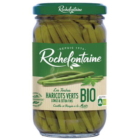 Haricots verts bio extra fins ROCHEFONTAINE 180g