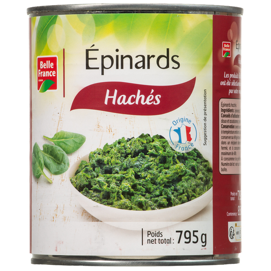 Belle France épinards hachés 795g