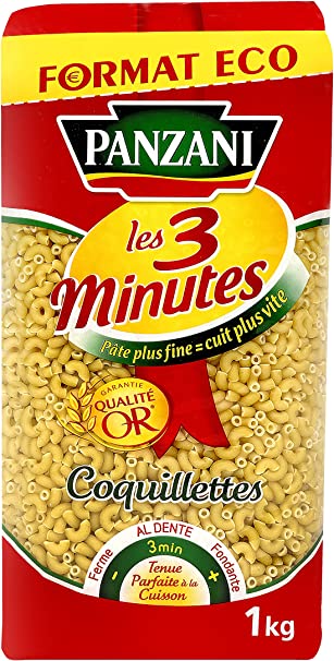 Pâte panzani Les 3 Minutes - épicerie les 3 gourmets sans-gluten