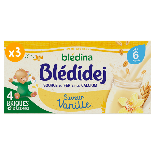 BLEDINA Blédidej - Saveur Vanille - Lot x3 250ML