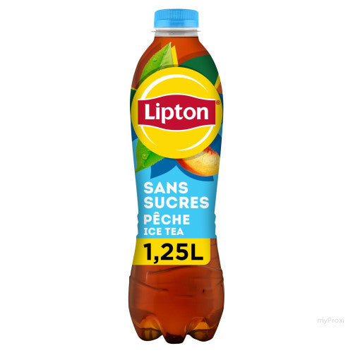 LIPTON THE PECHE ZERO 1.25L - épicerie les 3 gourmets Boissons