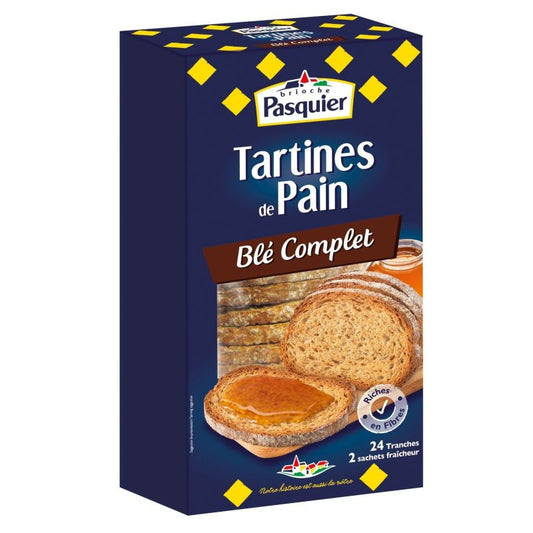 Pain grillé au blé complet PASQUIER 240G