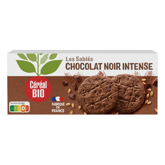 Cereal bio les sablés chocolat noir intense 132g