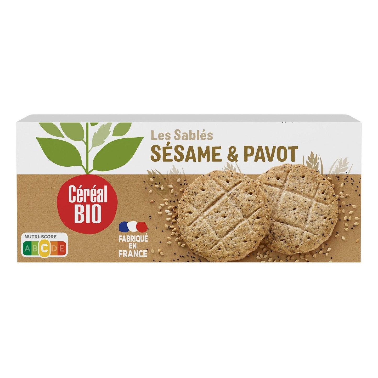 Cereal bio les sablés sésame et pavot 132g