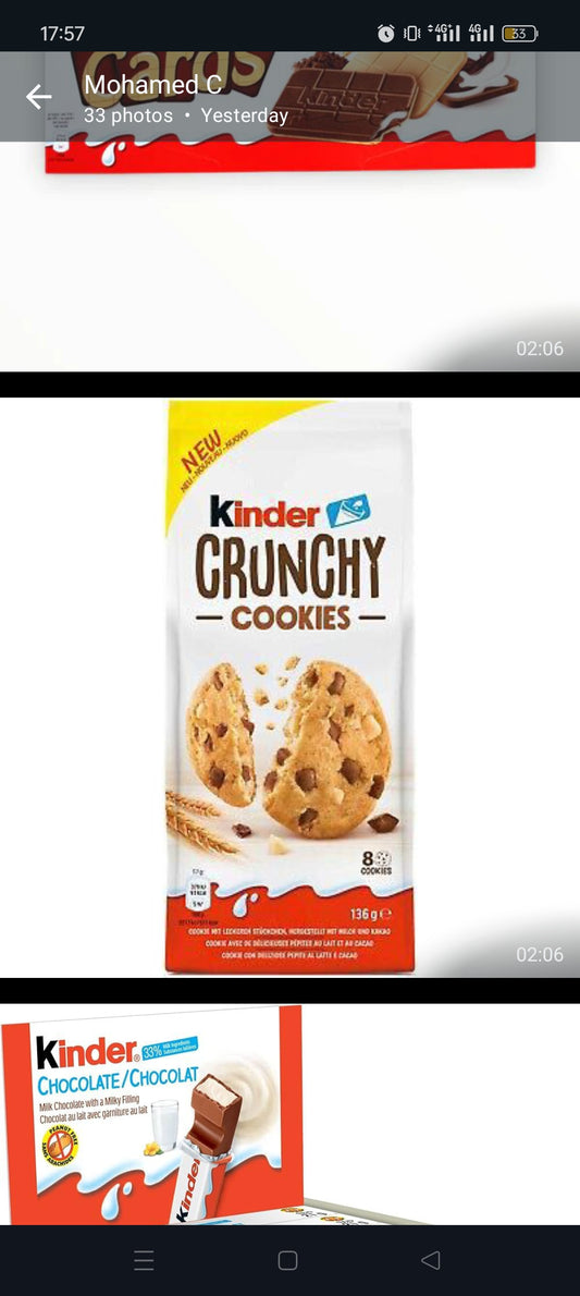 Kinder croustillant 136g
