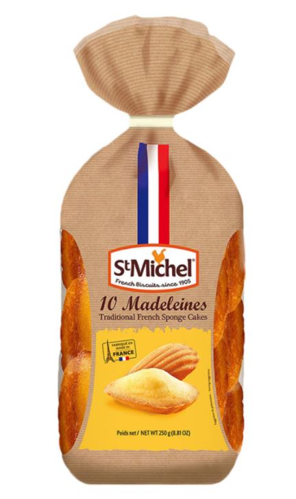 Saint-Michel Large Madeleines Individual Packets 250g - épicerie les 3 gourmets biscuits-et-gateaux