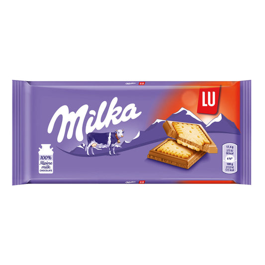 Milka Lu 87g - épicerie les 3 gourmets Chocolat