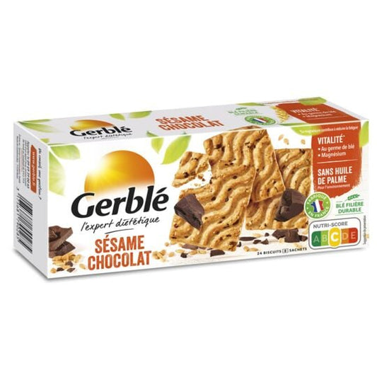 Biscuits sésame chocolat GERBLE 200g