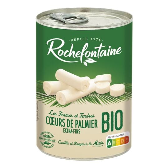 Cœurs de palmier extra-fins Bio ROCHEFONTAINE 1X2 - épicerie les 3 gourmets conserves-de-legumes