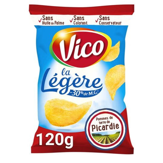VICO CHIPS LA LEGERE 120g - épicerie les 3 gourmets chips-et-aperitifs