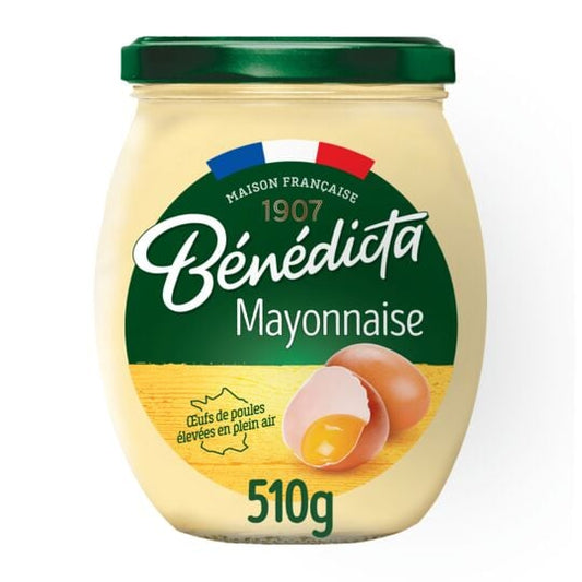 BENEDICTA MAYO NATURE 510G - épicerie les 3 gourmets condiments-et-sauces