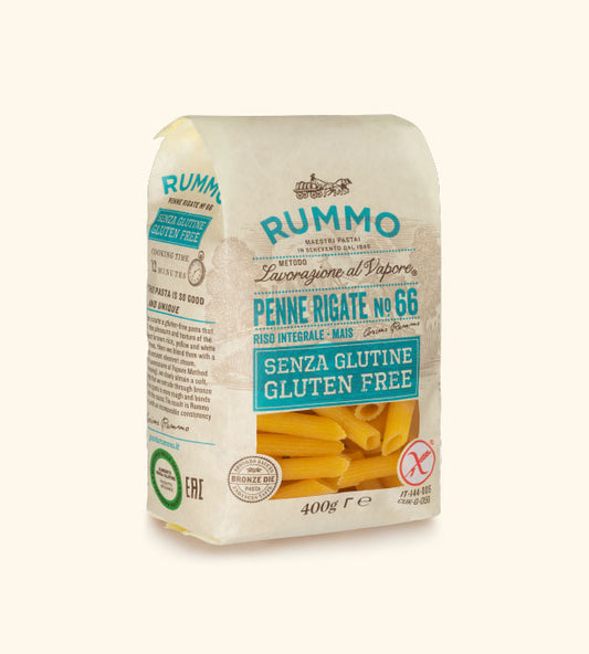 Pâtes penne rigate sans gluten Rummo - épicerie les 3 gourmets sans-gluten