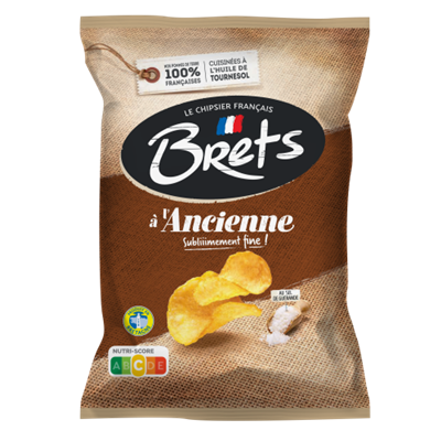 BRET'S Chips À L'ancienne Au Sel De Guérande 125g - épicerie les 3 gourmets chips-et-aperitifs