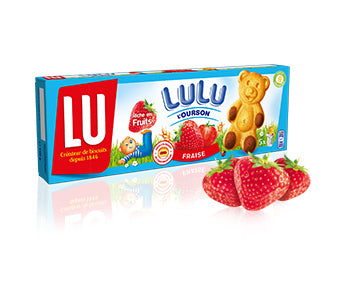 LULU L'Ourson Fraise - épicerie les 3 gourmets biscuits-et-gateaux