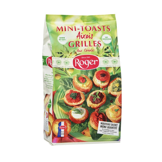 Mini-toasts au blé complet Aixois LES BISCOTTES ROGER 150 G - épicerie les 3 gourmets biscottes-tartinades-de-pain-grille-cereales-et-barres-de-cereales