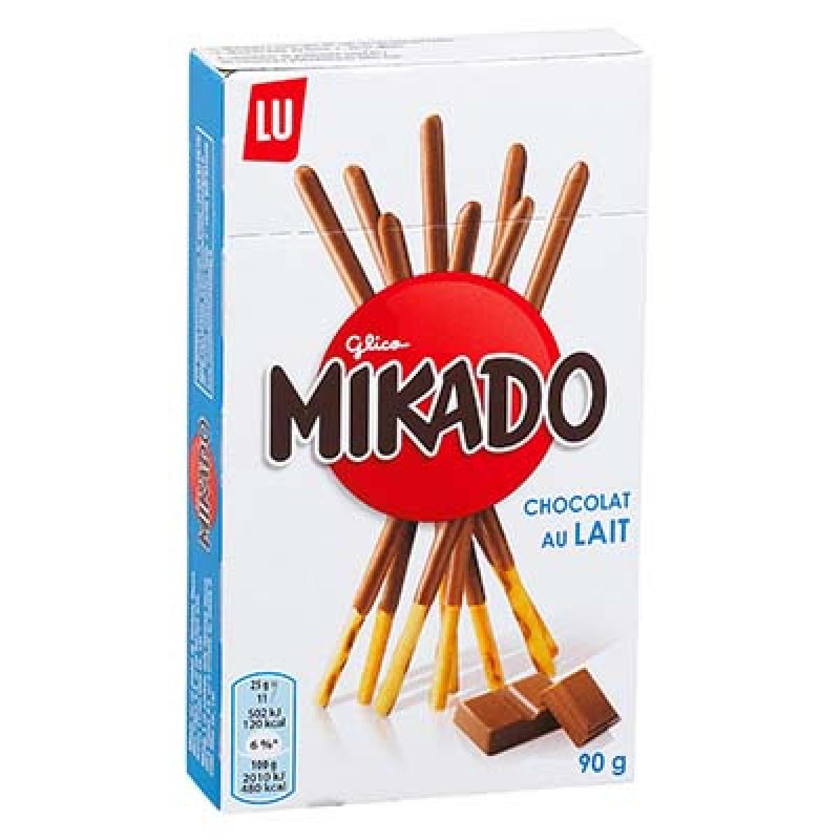 LU MIKADO CHOCO LAIT 90 G - épicerie les 3 gourmets biscuits-et-gateaux