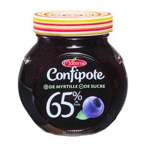 Confiture de myrtilles allégée CONFIPOTE 350 g - épicerie les 3 gourmets confitures-compotes-et-cremes