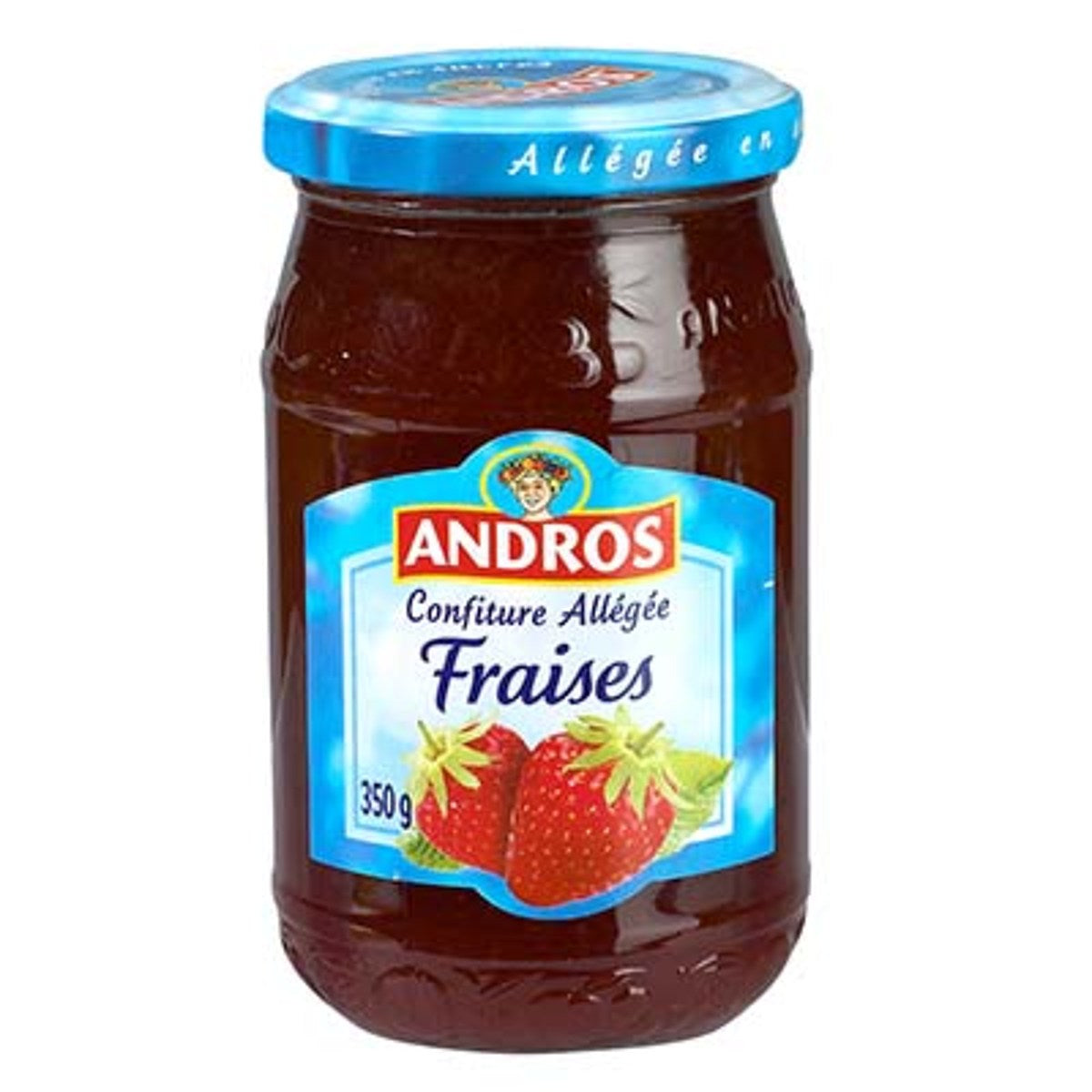 Confiture allégée fraises ANDROS 350g – épicerie les 3 gourmets
