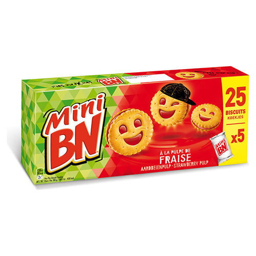 MINI BN FRAISE 175G ( 5X35G) - épicerie les 3 gourmets biscuits-et-gateaux