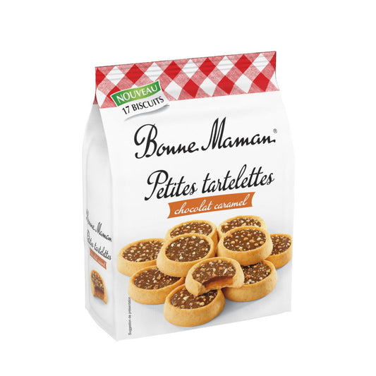 BONNE MAMAN TARTELETTE CHOC CARAMEL250 G - épicerie les 3 gourmets biscuits-et-gateaux