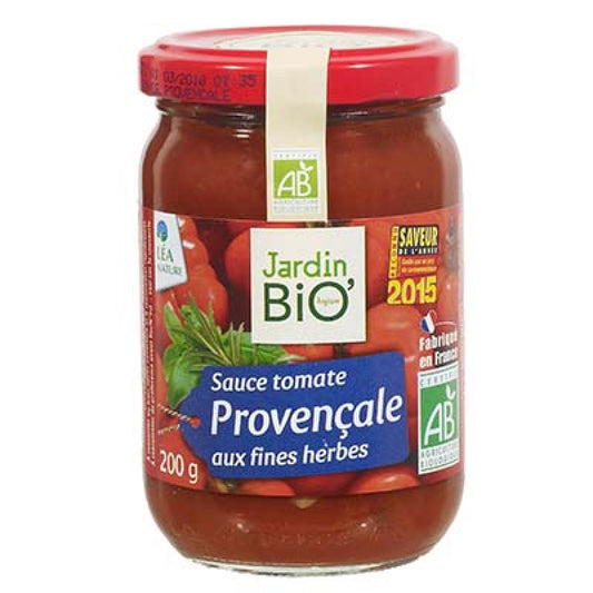 JARDIN BIO BX.200G.SAUCE TOMATE PROVENCIALE - épicerie les 3 gourmets condiments-et-sauces