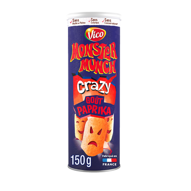 Chips Monster M Paprika Tuilles 150g - épicerie les 3 gourmets chips-et-aperitifs