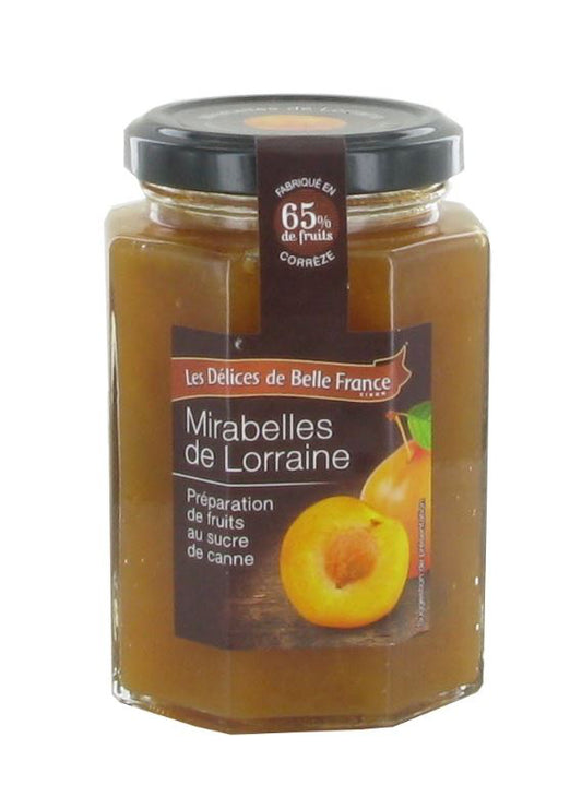 MIRABELLES DE LORRAINE LES DELICE DE BELLE France 315 - épicerie les 3 gourmets confitures-compotes-et-cremes