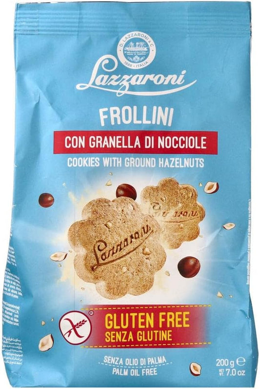 Lazzaroni Senza Cookies sans gluten aux noisettes 200g - épicerie les 3 gourmets sans-gluten