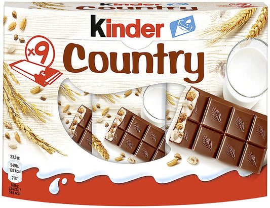 Kinder Country 9 barres 211,5G (9X 23,5G)