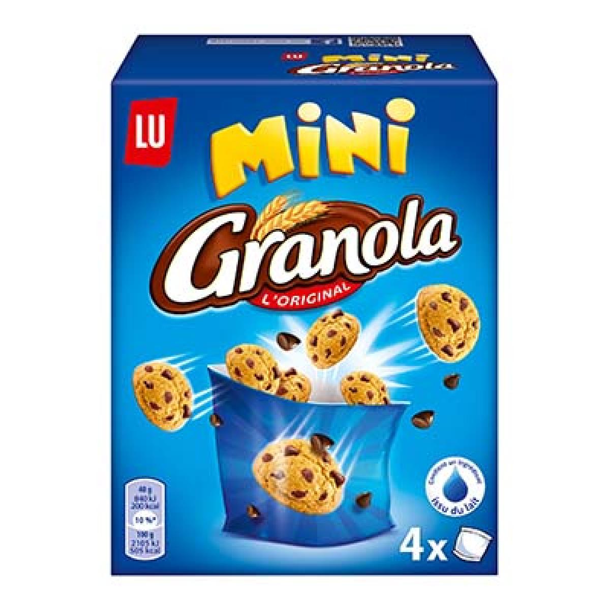 GRANOLA Mini cookies sachets fraîcheur 4 sachets 4x40g - épicerie les 3 gourmets biscuits-et-gateaux