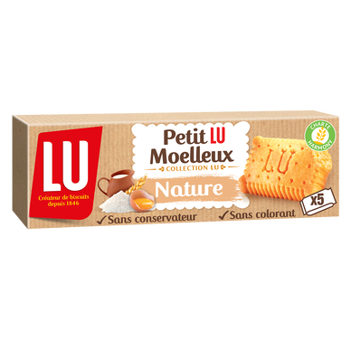 Petit Lu Moelleux nature 140g - épicerie les 3 gourmets biscuits-et-gateaux