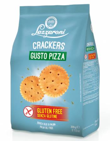 Lazzaroni Gusto Pizza Crackers Sans Gluten 200g - épicerie les 3 gourmets sans-gluten