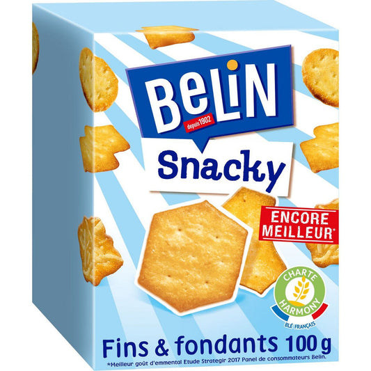 BELIN Snacky Biscuits crackers 100g - épicerie les 3 gourmets chips-et-aperitifs