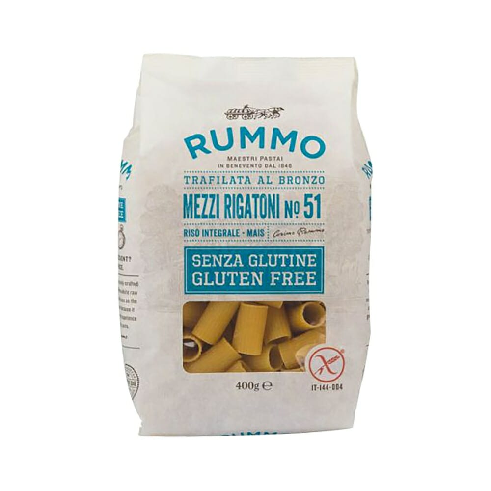 Rummo Demi Rigatoni Sans Gluten - épicerie les 3 gourmets sans-gluten