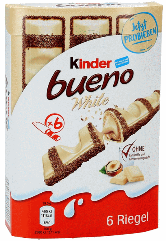 Pâte à tartiner Chocolat Blanc, Goût Kinder Bueno° 