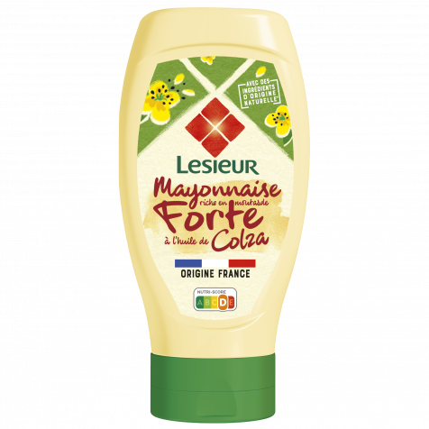 LESIEUR - Mayonnaise Saveur Forte À La Moutarde  425 G - épicerie les 3 gourmets CONDIMENTS & SAUCES